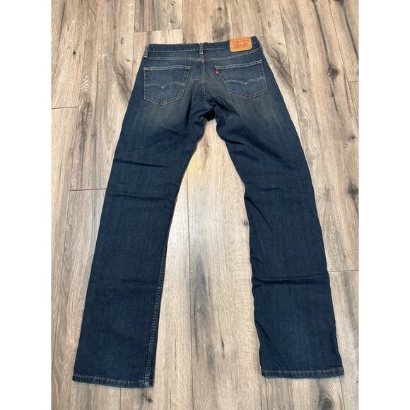 Levis Mens 559 Slim Fit Stretch Denim Jeans W32 L36 Dark Wash - Picture 6 of 8